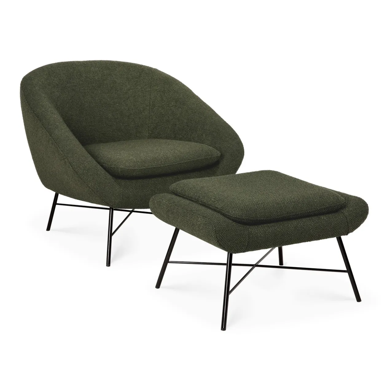 Ethnicraft - Barrow voetenbank - pine green