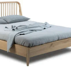 Ethnicraft bed Spindle Oak 160x200 excl. lattenbodem