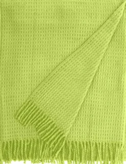 Euromant plaid Wafel Appel groen 140 x 180 cm