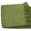 Euromant plaid Wafel Moss groen 140 x 180 cm