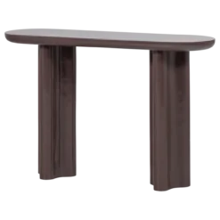 Evara sidetable hout hoogglans donkerbruin [fsc]