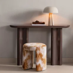 Evara sidetable hout hoogglans donkerbruin [fsc]