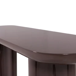 Evara sidetable hout hoogglans donkerbruin [fsc]