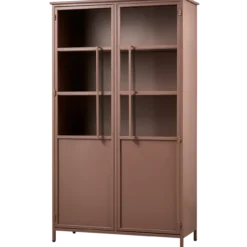 Exhibit vitrinekast metaal tan