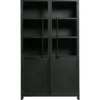Exhibit vitrinekast metaal zwart