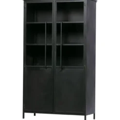 Exhibit vitrinekast metaal zwart