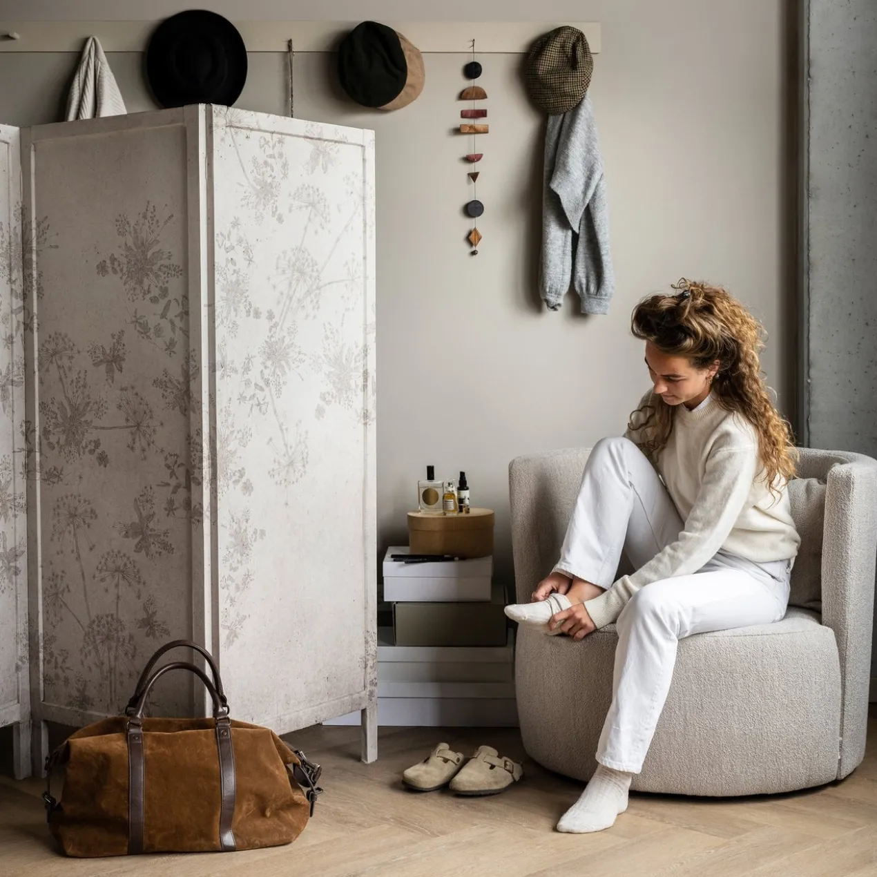 Explore fauteuil boucle naturel