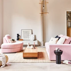 Family 1-zits element ronde hoek links roze