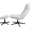 Fauteuil Aiden + Hocker Bouclé Naturel