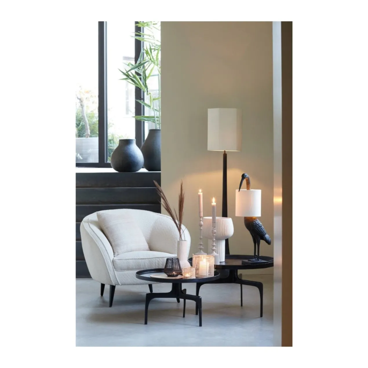 Fauteuil Almond boucle cream