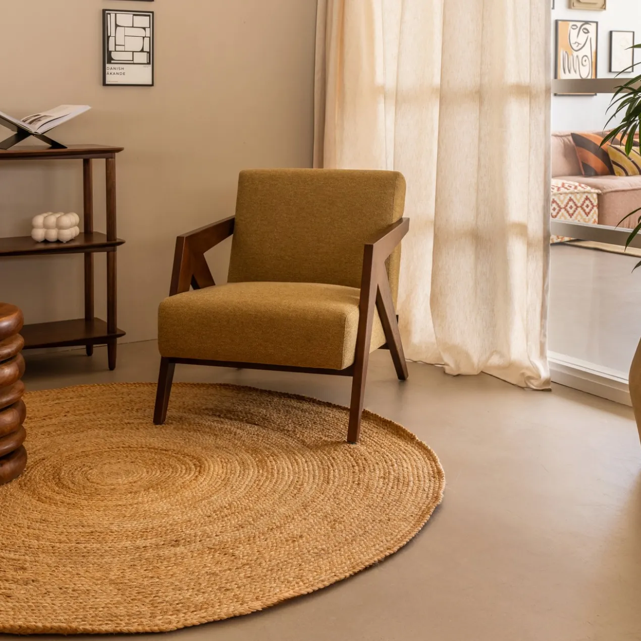 Fauteuil Arlo harvest gold