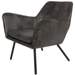 Fauteuil Bon donker grijs
