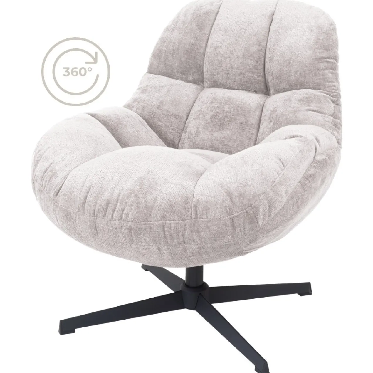 Fauteuil Charlie Taupe