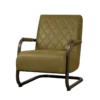 Fauteuil Civo met armleuning bull Groen - set van 4
