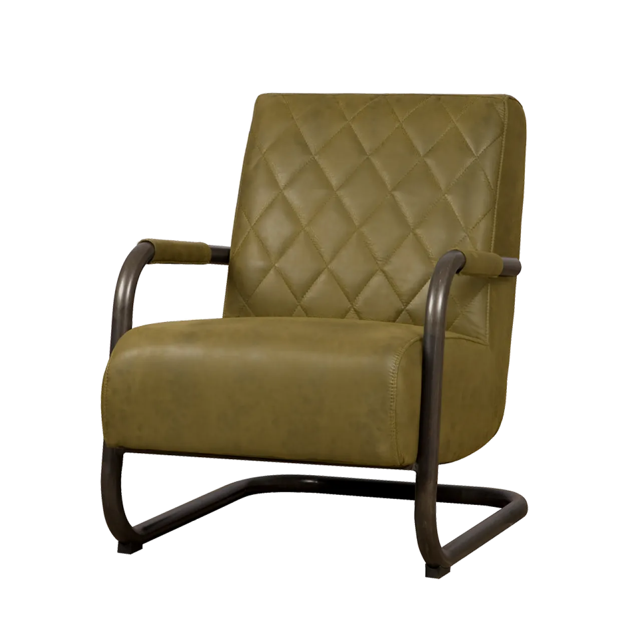 Fauteuil Civo met armleuning bull Groen - set van 4