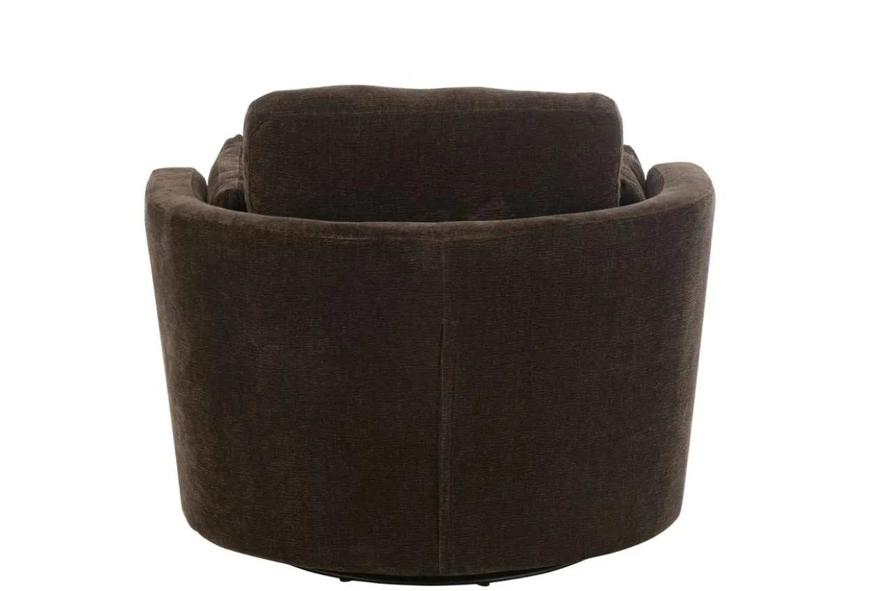 Fauteuil 360º donkerbruin