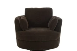 Fauteuil 360º donkerbruin