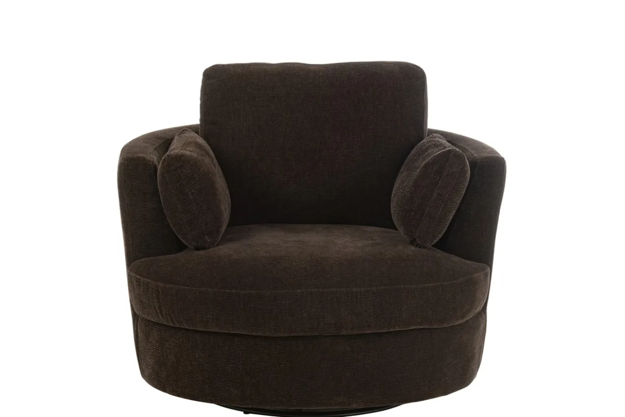 Fauteuil 360º donkerbruin