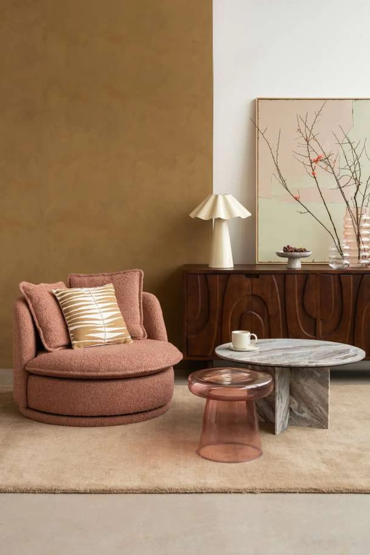 Fauteuil Fallon soft terra