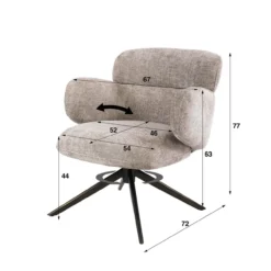 Fauteuil Flexibel zand