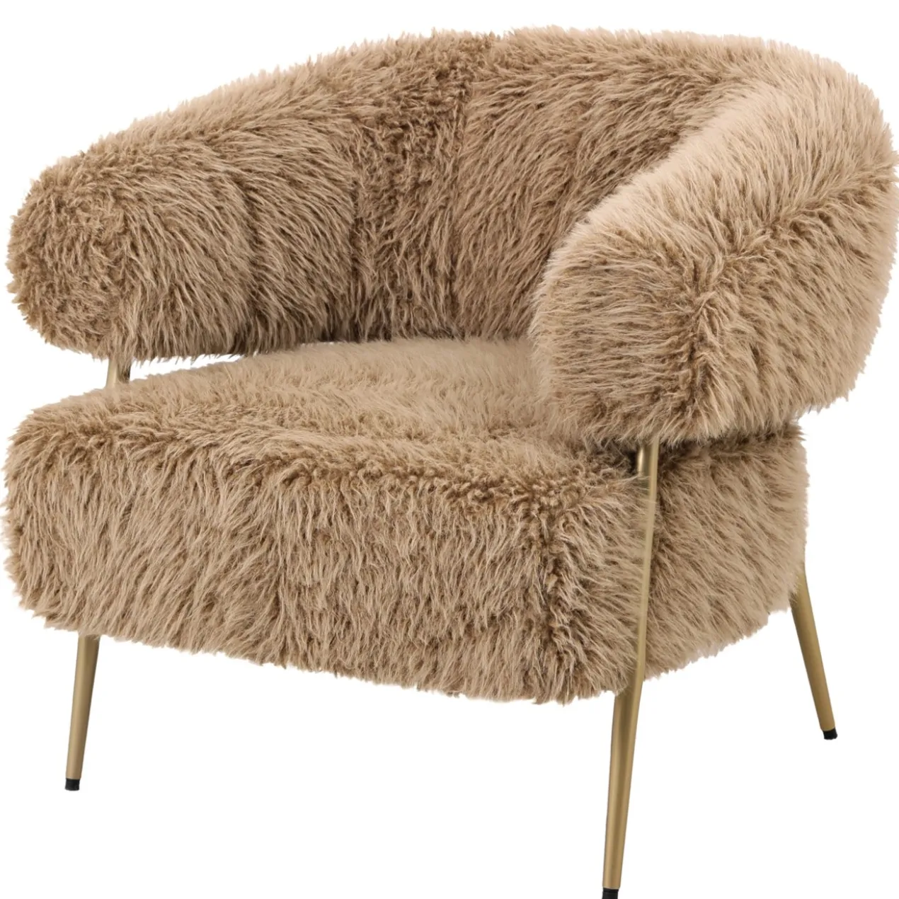 Fauteuil Fluffy Bruin