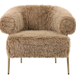 Fauteuil Fluffy Bruin