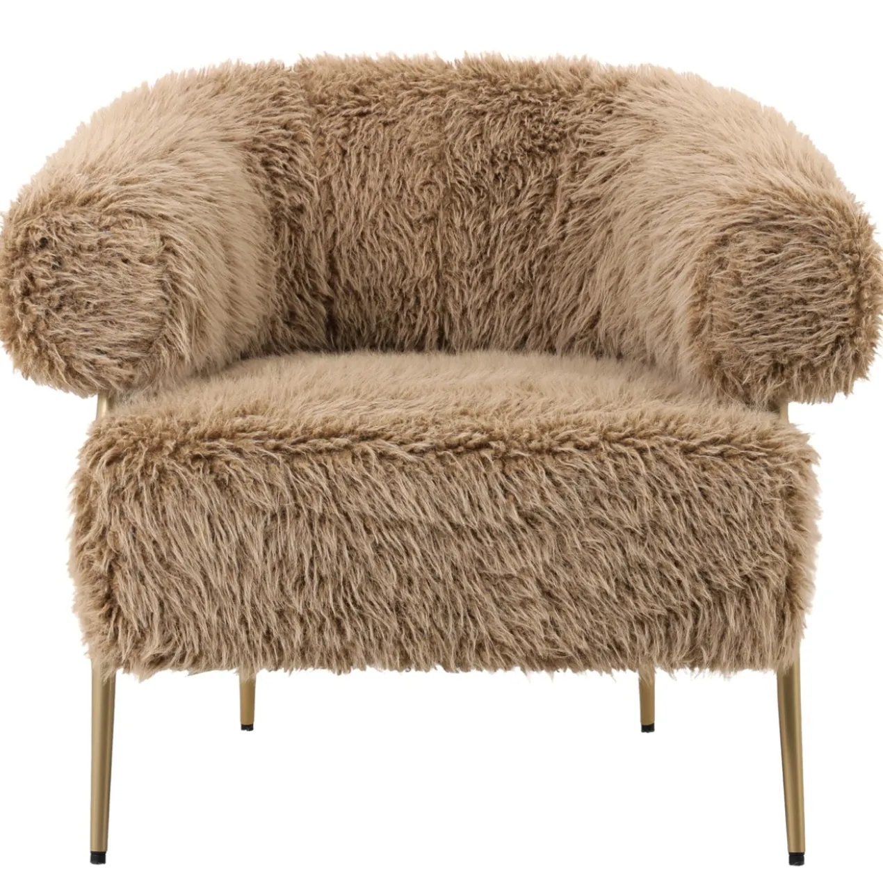 Fauteuil Fluffy Bruin