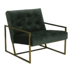 Fauteuil Geneve velvet olive groen