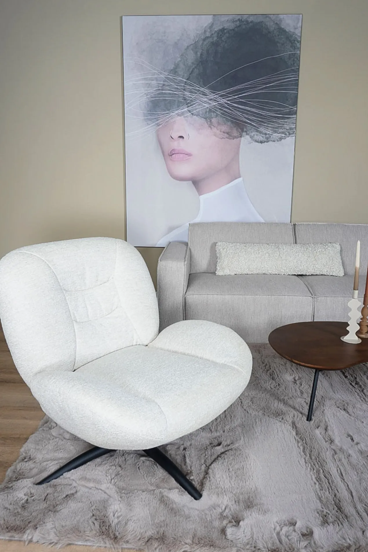 Fauteuil George Natural