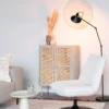 Fauteuil JAX OCHRE bouclé