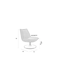 Fauteuil JAX OCHRE bouclé