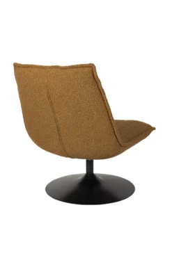 Fauteuil JAX OCHRE bouclé