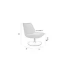 Fauteuil JAX OFF wit bouclé