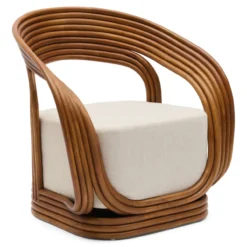 Fauteuil Jonas natural rattan vintage