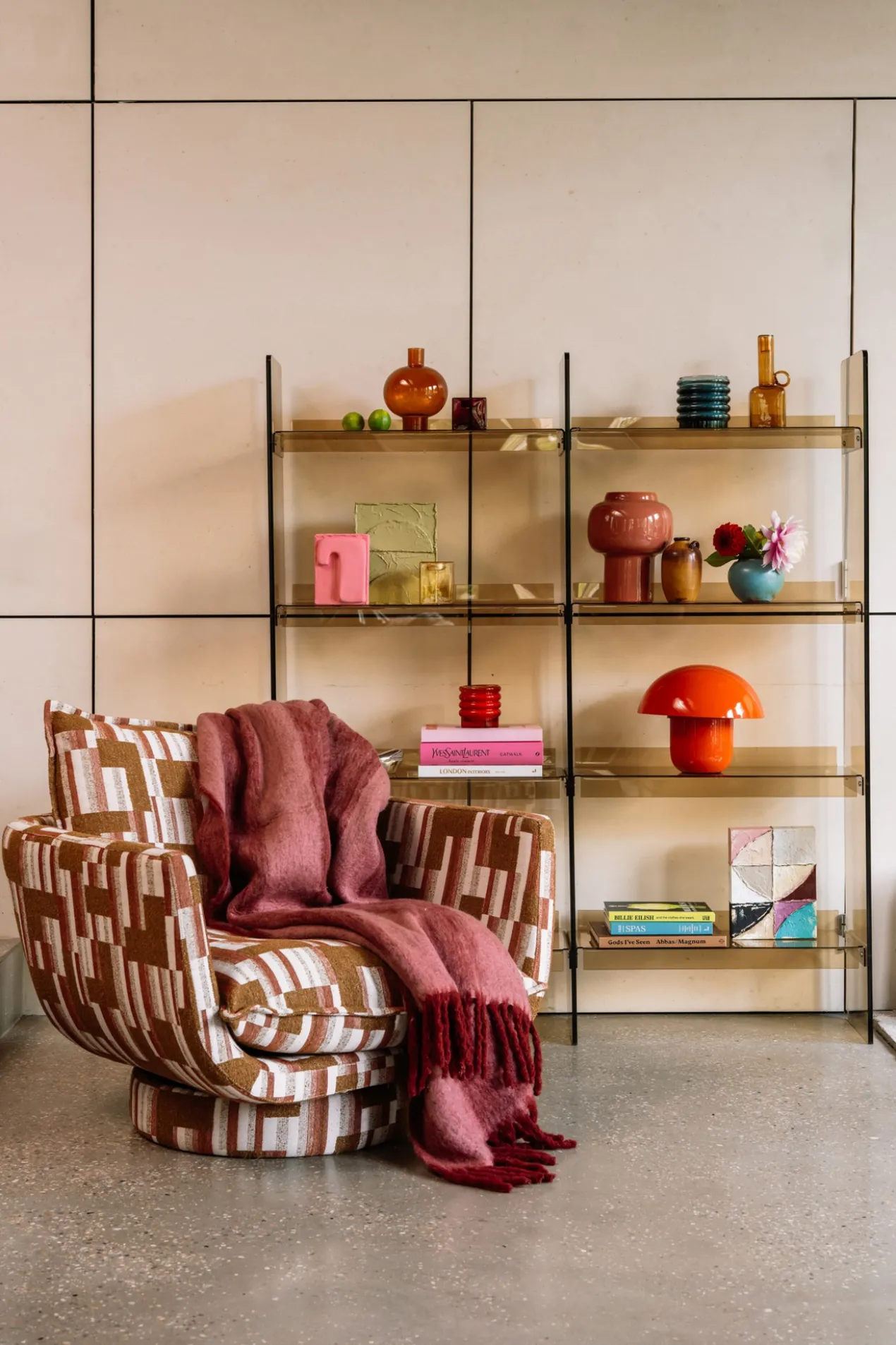 Fauteuil Jules retro brown