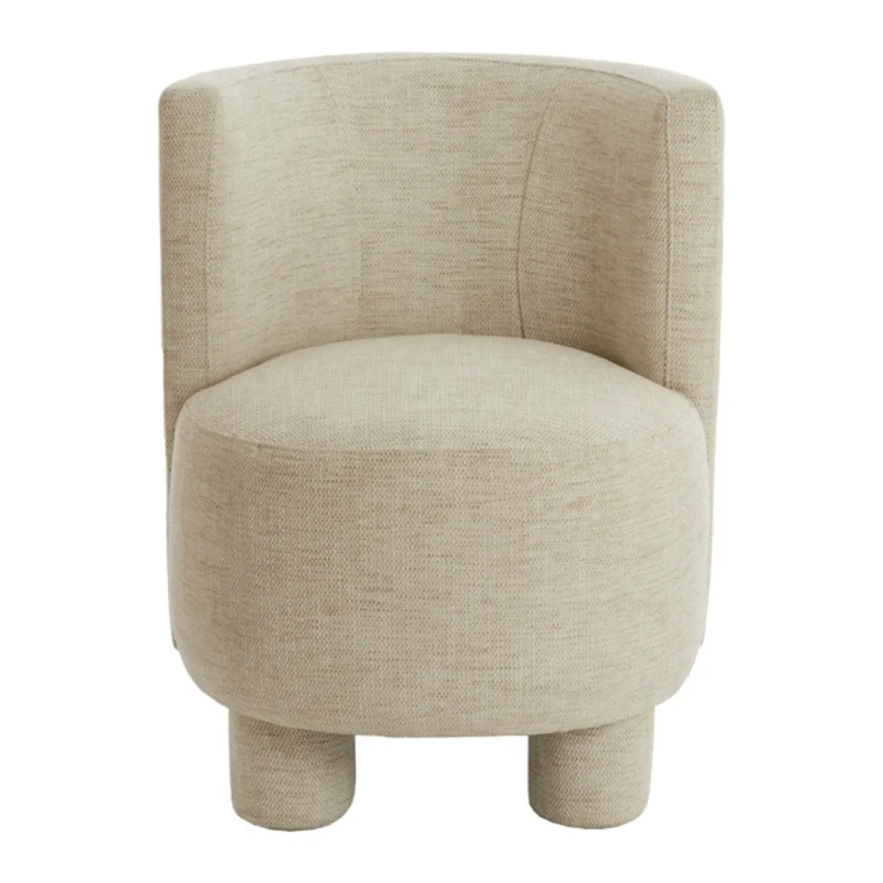 Fauteuil Kamova chenille zand crème