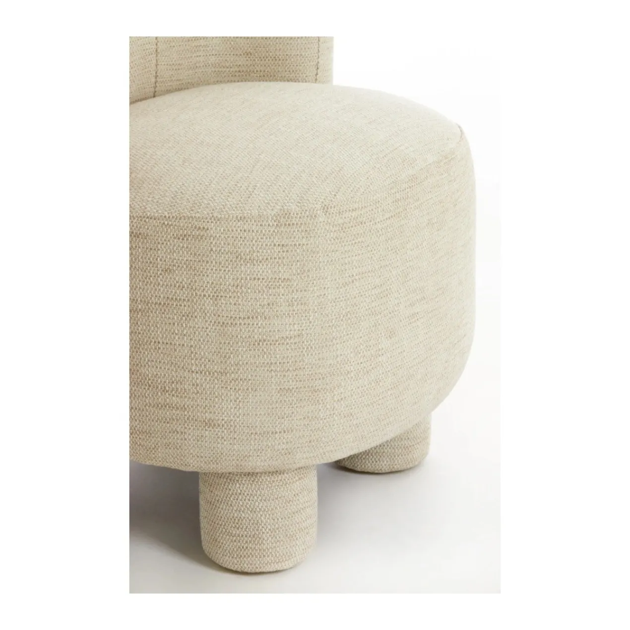 Fauteuil Kamova chenille zand crème