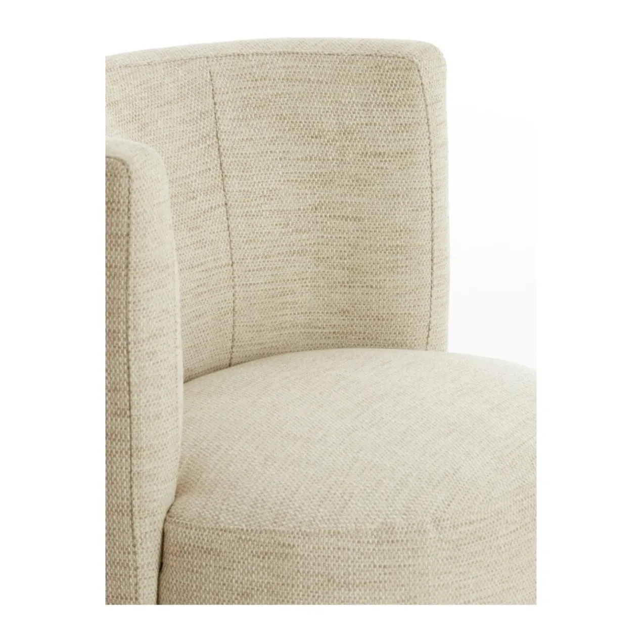 Fauteuil Kamova chenille zand crème