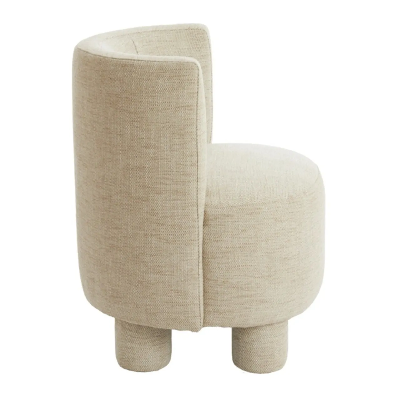 Fauteuil Kamova chenille zand crème