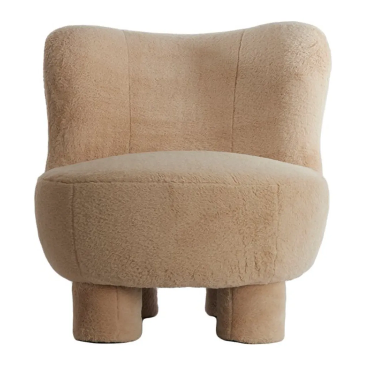 Fauteuil Kamovu teddy beige