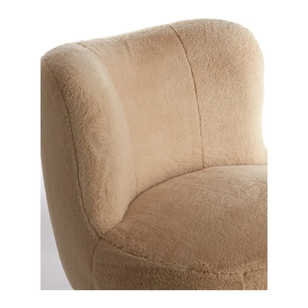 Fauteuil Kamovu teddy beige