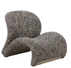 Fauteuil Krul bruin gemêleerd