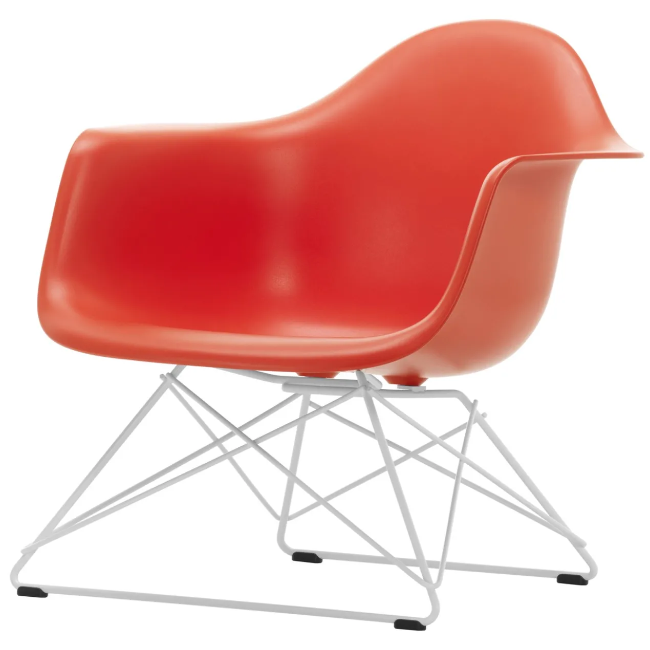 Fauteuil LAR RE wit Poppy Red