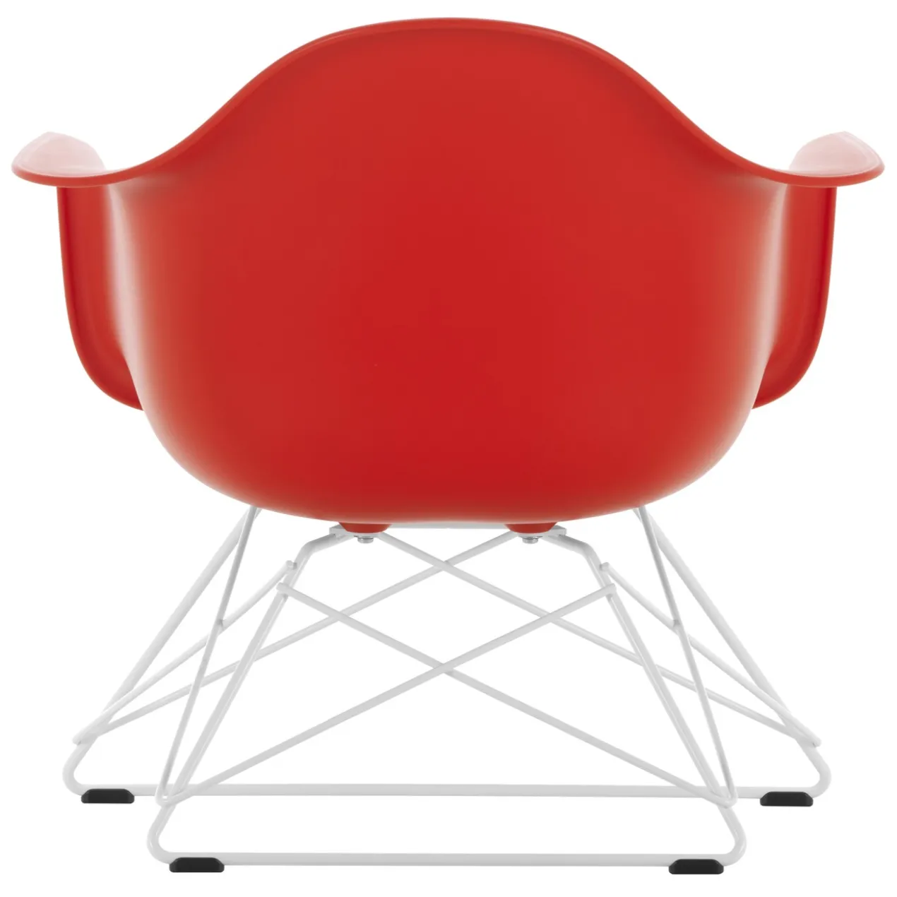 Fauteuil LAR RE wit Poppy Red