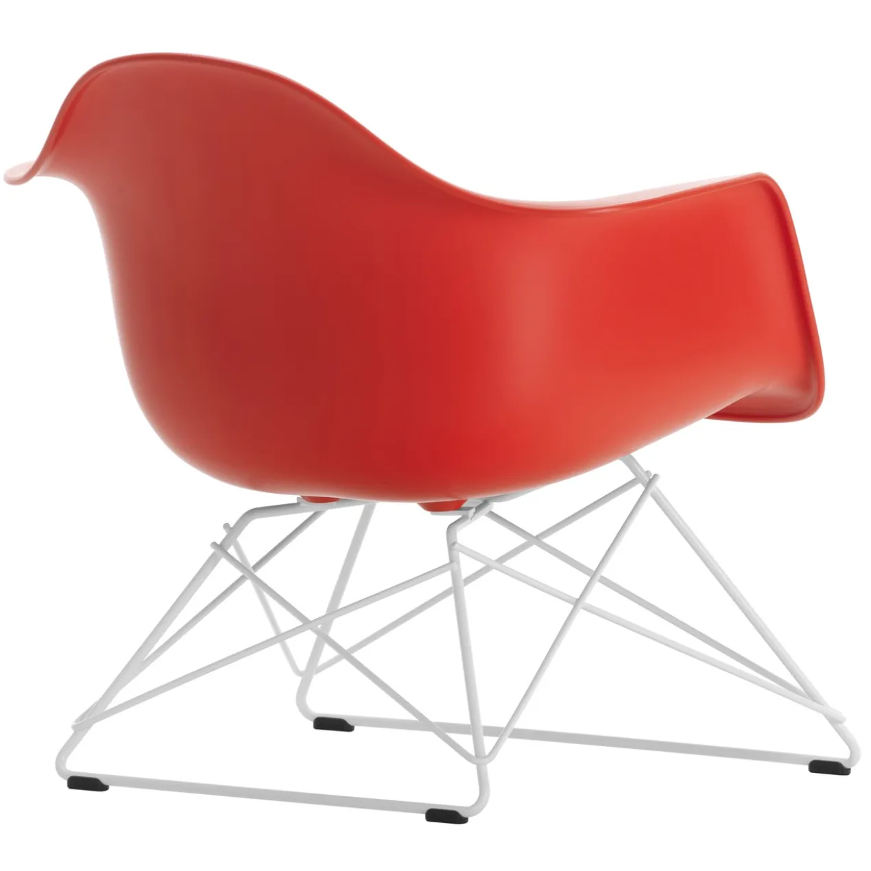 Fauteuil LAR RE wit Poppy Red