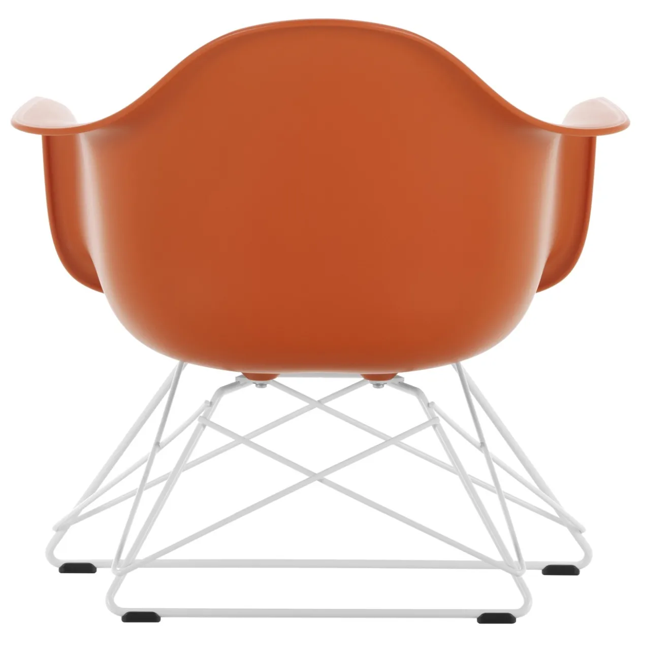 Fauteuil LAR RE wit Rusty Orange