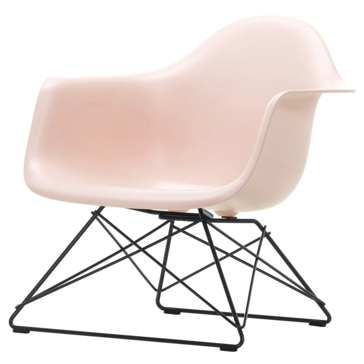 Fauteuil LAR RE zwart Pale Rose