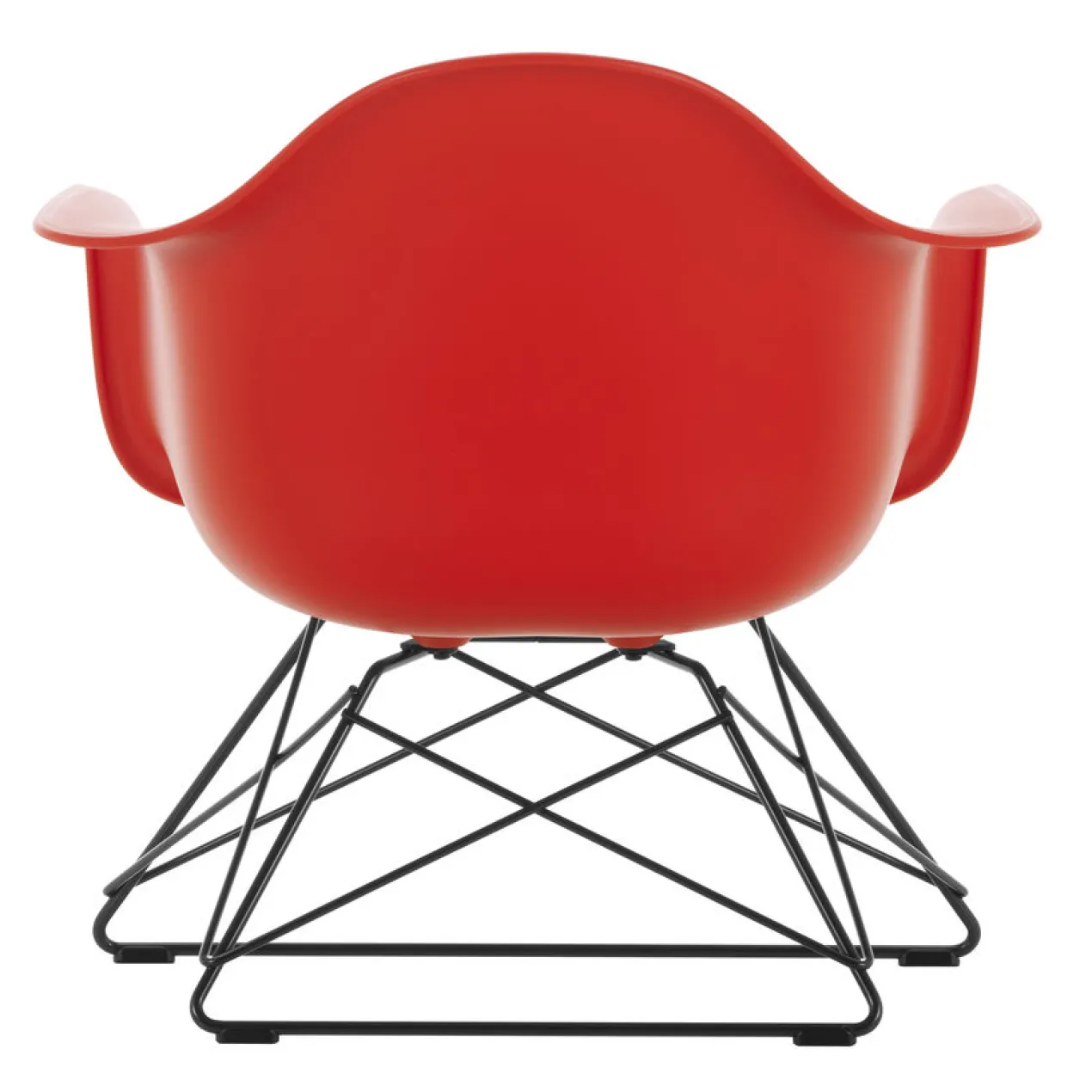 Fauteuil LAR RE zwart Poppy Red