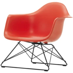 Fauteuil LAR RE zwart Poppy Red