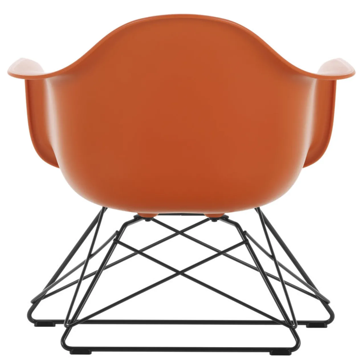 Fauteuil LAR RE zwart Rusty Orange